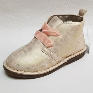 NEW Carters Girl TODDLER STEVEN 2 gold booties